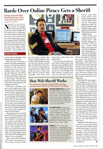Rolling Stone article on music anti piracy