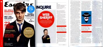 Web Sheriff mentioned in Esquire 2009 magazine