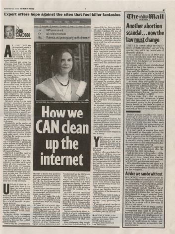 Web sheriff in Mail On Sunday