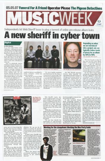 Web Sheriff in Music Week